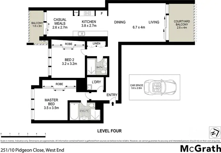 Floorplan of Homely apartment listing, 251/10 Pidgeon Close, West End QLD 4101