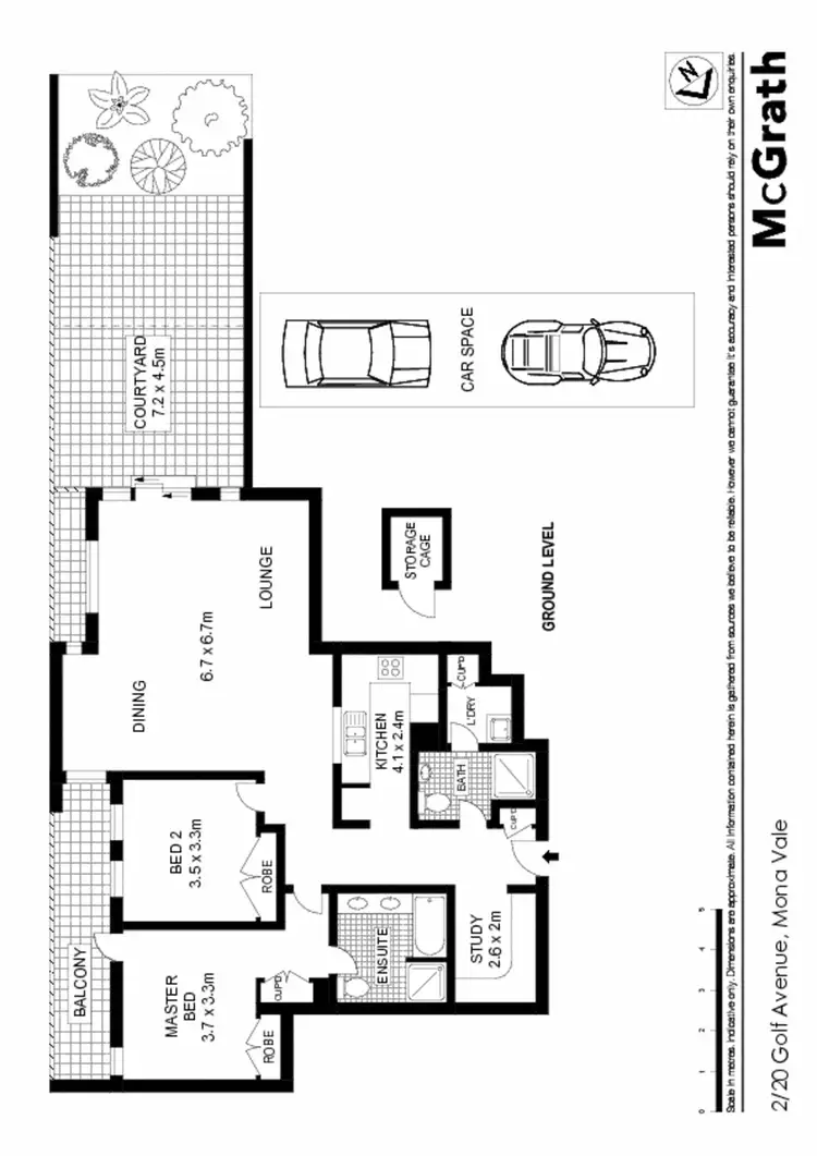 Floorplan of Homely apartment listing, 2/20 Golf Avenue, Mona Vale NSW 2103