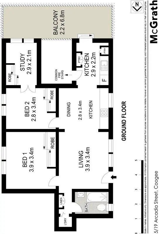Floorplan of Homely apartment listing, 5/19 Arcadia Street, Coogee NSW 2034