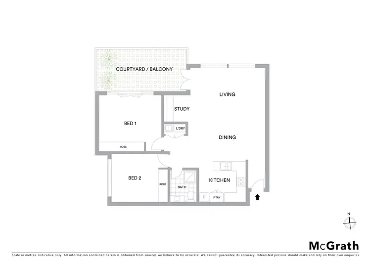 Floorplan of Homely apartment listing, 12/155 Gordon Street, Footscray VIC 3011