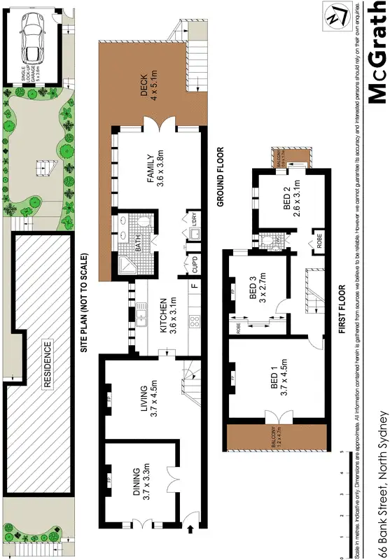 Floorplan of Homely townhouse listing, 66 Bank Street, Mcmahons Point NSW 2060