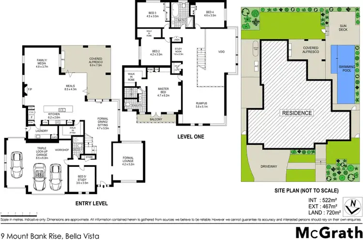 Floorplan of Homely house listing, 9 Mount Bank Rise, Bella Vista NSW 2153