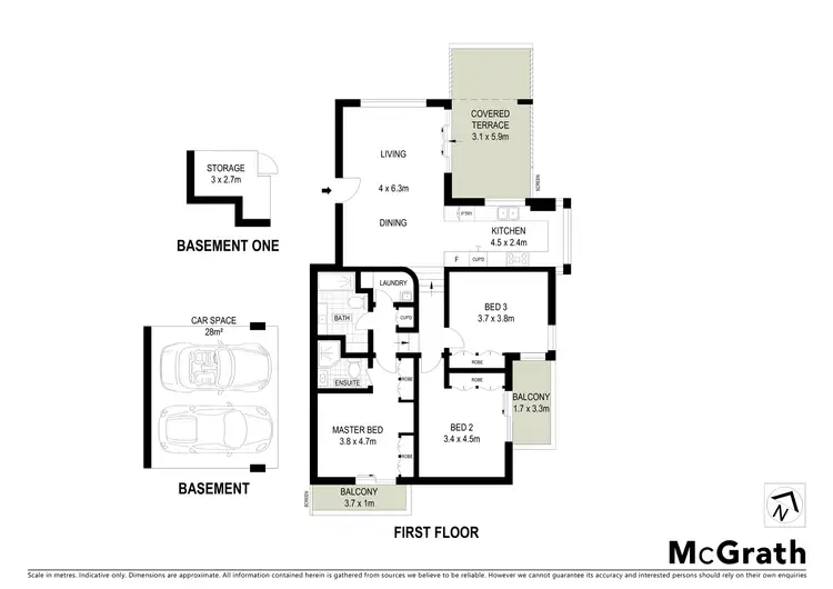 Floorplan of Homely apartment listing, 3/22 Henry Street, Gordon NSW 2072