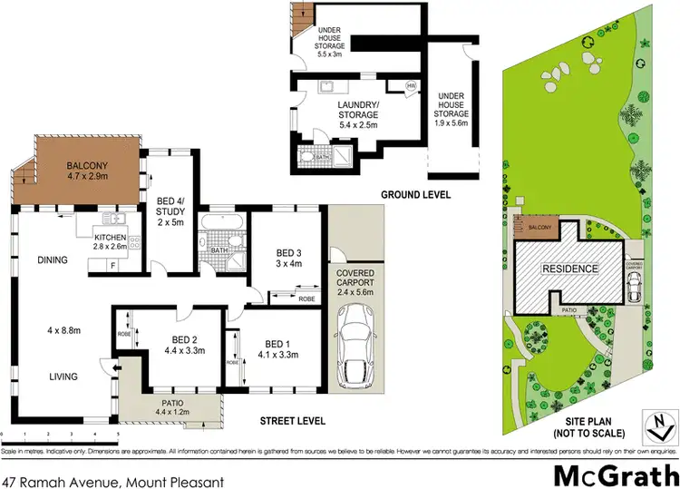 Floorplan of Homely house listing, 47 Ramah Avenue, Mount Pleasant NSW 2519