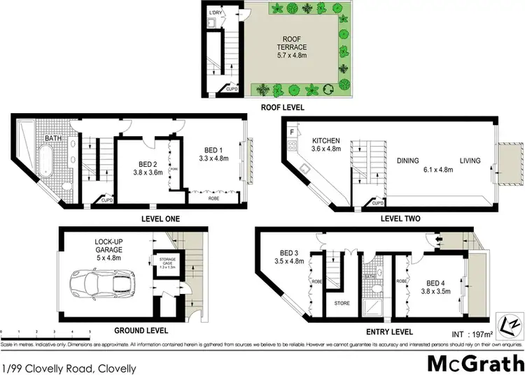 Floorplan of Homely townhouse listing, 1/99 Clovelly Road, Clovelly NSW 2031
