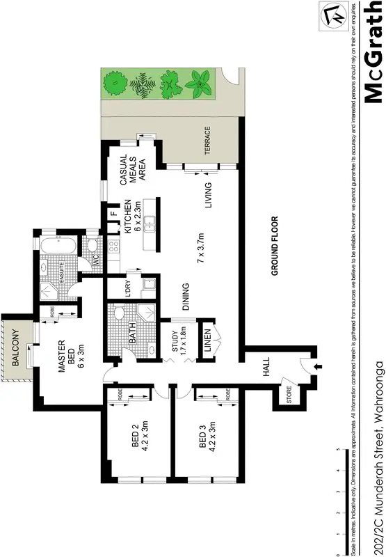 Floorplan of Homely apartment listing, 202/2C Munderah Street, Wahroonga NSW 2076