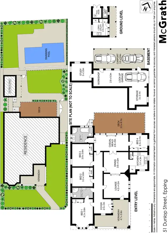 Floorplan of Homely house listing, 51 Dunlop Street, Epping NSW 2121