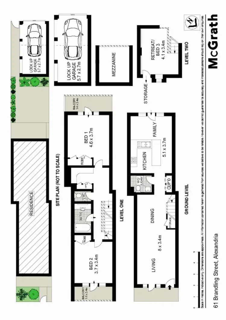 Floorplan of Homely house listing, 61 Brandling Street, Alexandria NSW 2015