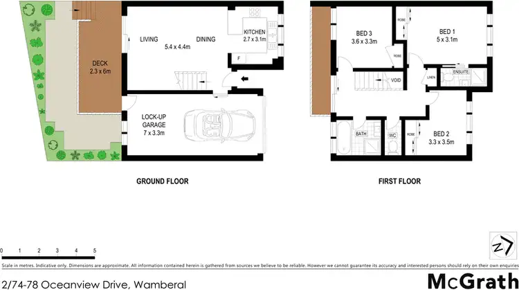 Floorplan of Homely townhouse listing, 2/74 Ocean View Drive, Wamberal NSW 2260
