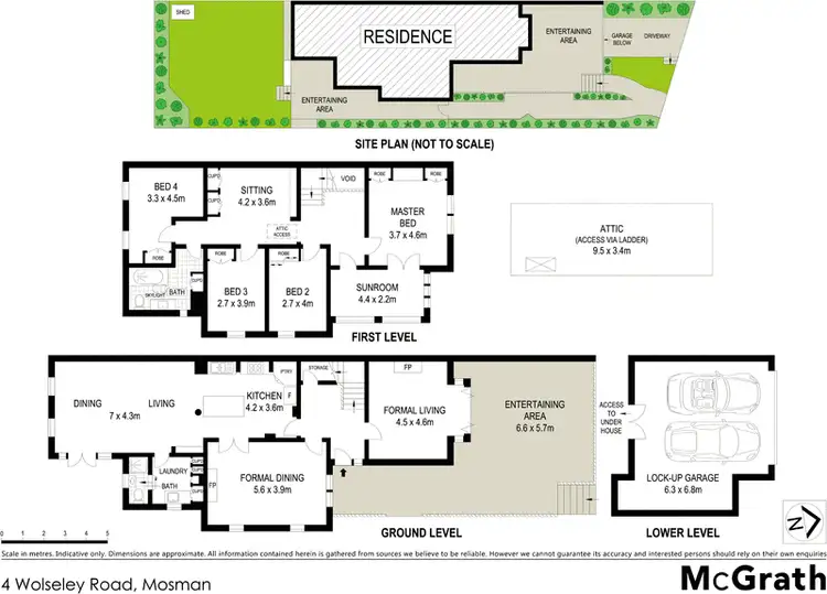 Floorplan of Homely house listing, 4 Wolseley Road, Mosman NSW 2088