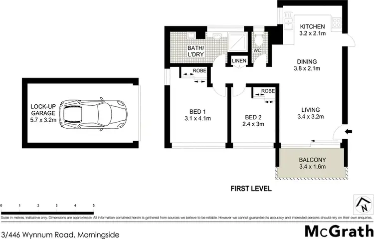 Floorplan of Homely apartment listing, 3/446 Wynnum Road, Morningside QLD 4170