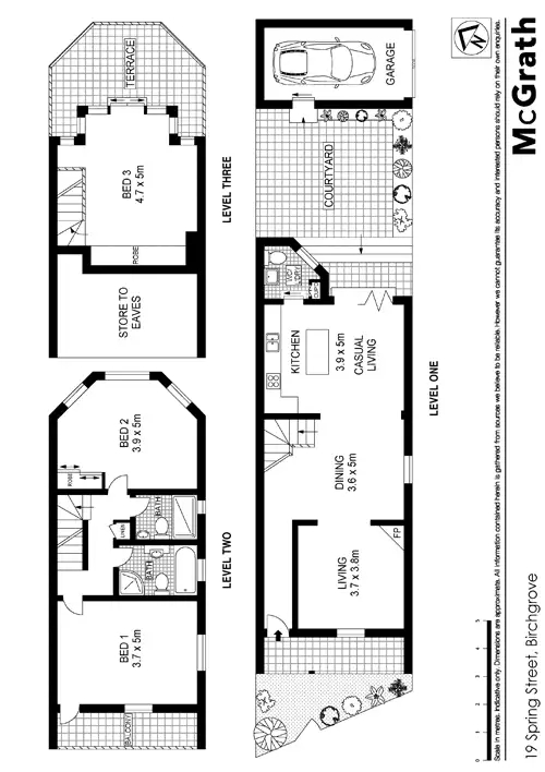 Floorplan of Homely house listing, 19 Spring Street, Birchgrove NSW 2041