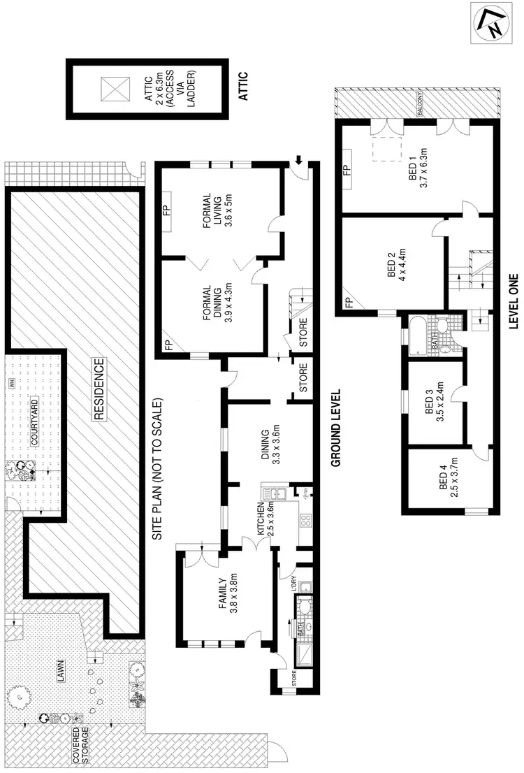 Floorplan of Homely house listing, 3 Frederick Street, Petersham NSW 2049