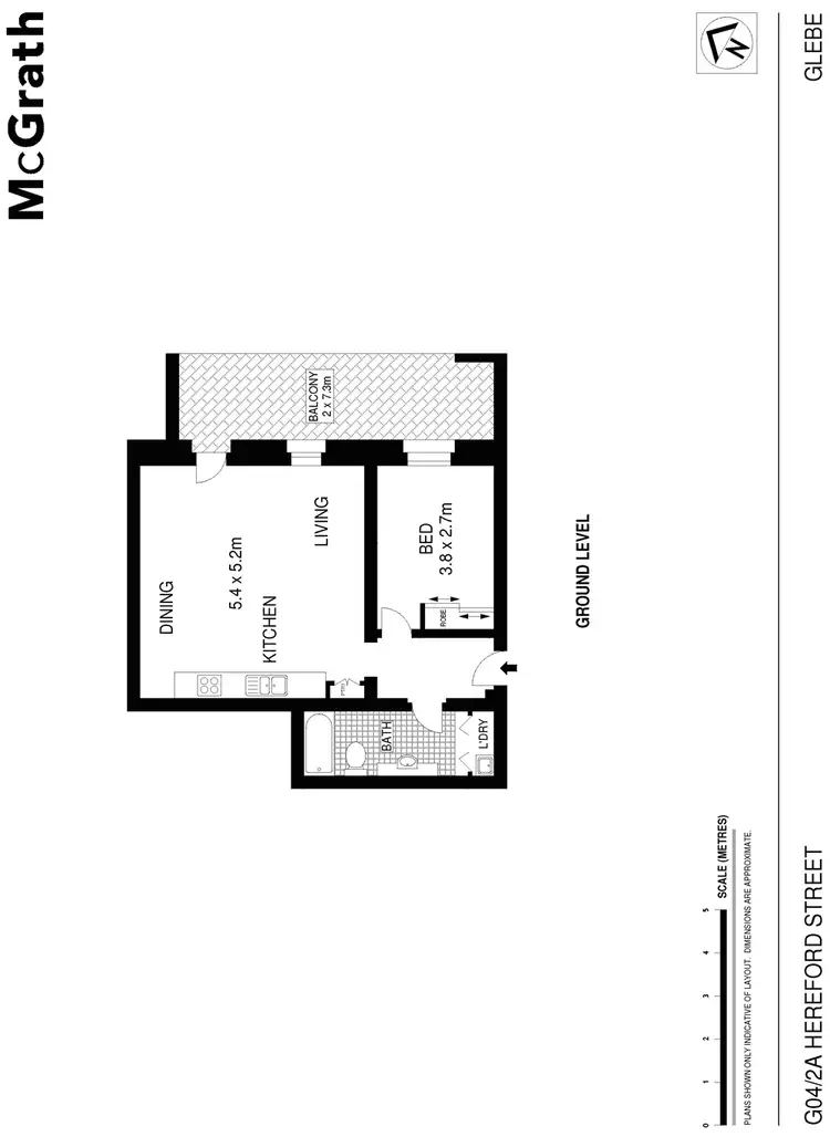 Floorplan of Homely apartment listing, G04/2A Hereford Street, Glebe NSW 2037