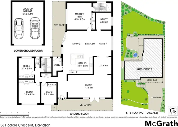 Floorplan of Homely house listing, 36 Hoddle Crescent, Davidson NSW 2085