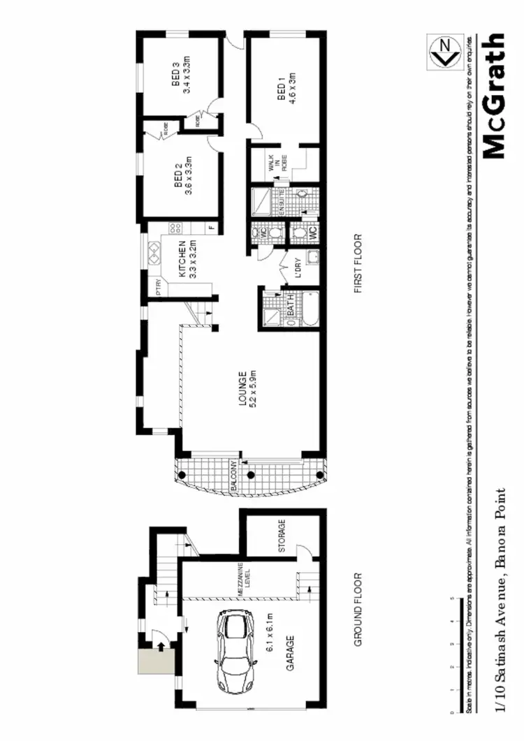 Floorplan of Homely apartment listing, 1/10 Satinash Terrace, Banora Point NSW 2486