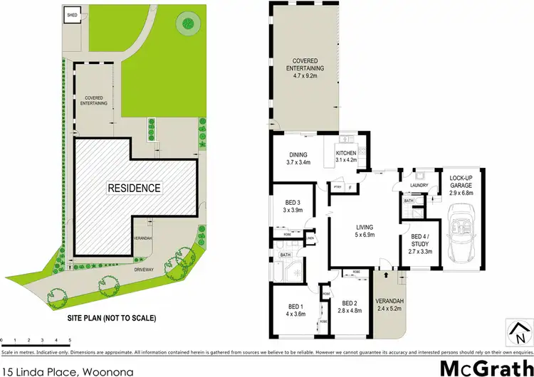 Floorplan of Homely house listing, 15 Linda Place, Woonona NSW 2517