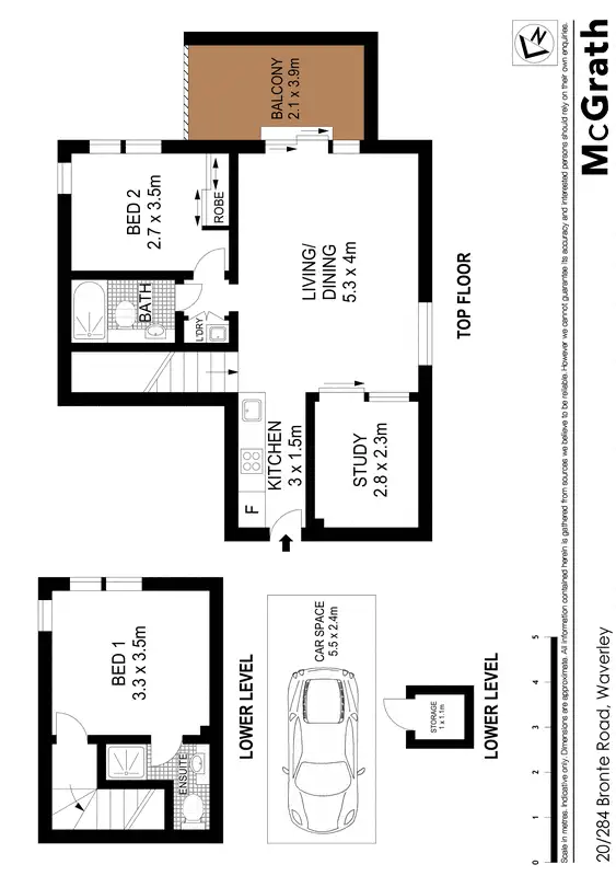 Floorplan of Homely apartment listing, 20/284 Bronte Road, Waverley NSW 2024