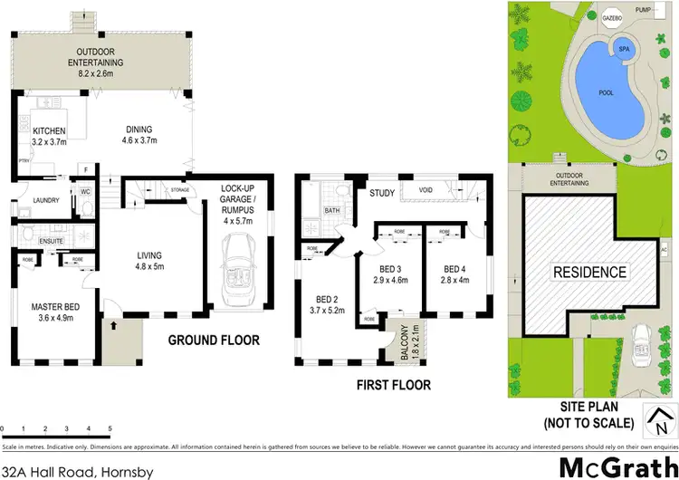 Floorplan of Homely house listing, 32A Hall Road, Hornsby NSW 2077
