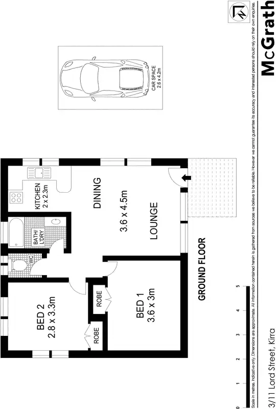 Floorplan of Homely apartment listing, 3/11 Lord Street, Kirra QLD 4225