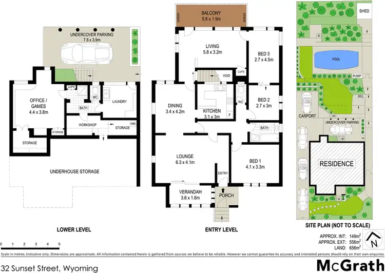 Floorplan of Homely house listing, 32 Sunset Street, Wyoming NSW 2250
