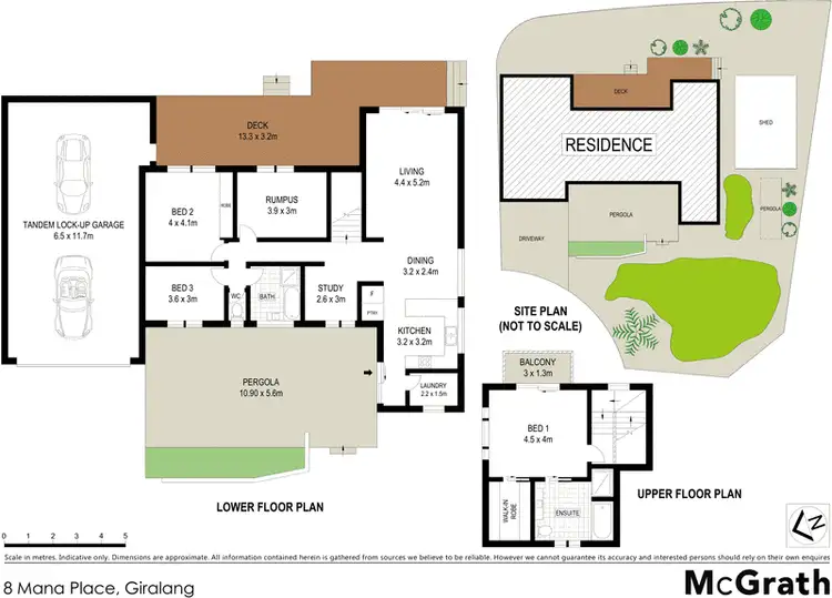 Floorplan of Homely house listing, 8 Mana Place, Giralang ACT 2617