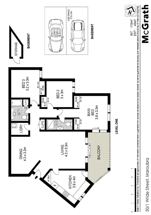 Floorplan of Homely apartment listing, 50/1 Wride Street, Maroubra NSW 2035
