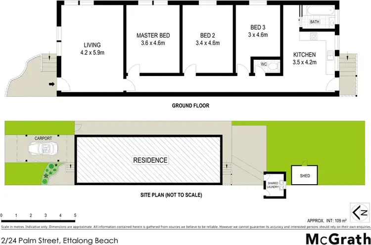 Floorplan of Homely villa listing, 2/24 Palm Street, Ettalong Beach NSW 2257