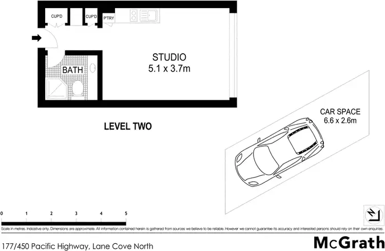 Floorplan of Homely apartment listing, 177/450 Pacific Highway, Artarmon NSW 2064