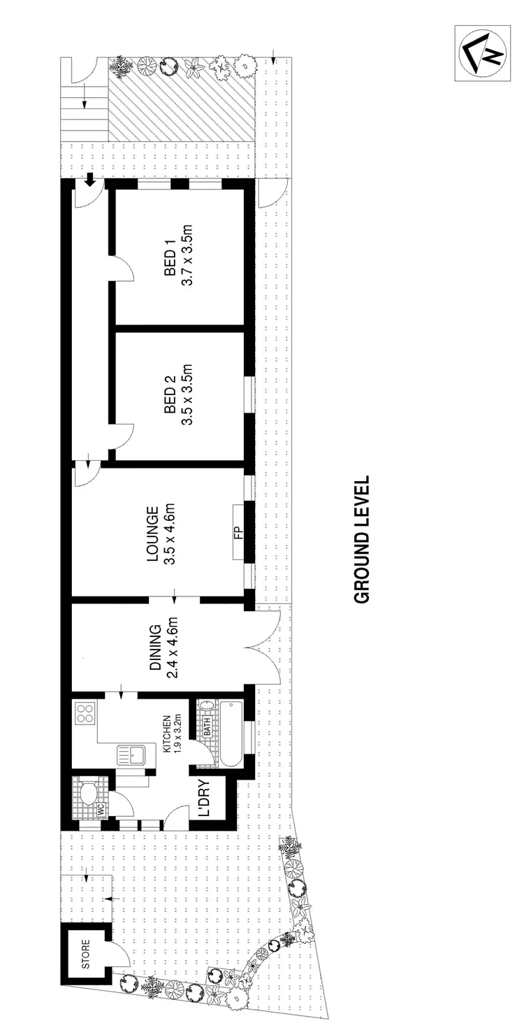 Floorplan of Homely house listing, 22 Merton Street, Petersham NSW 2049
