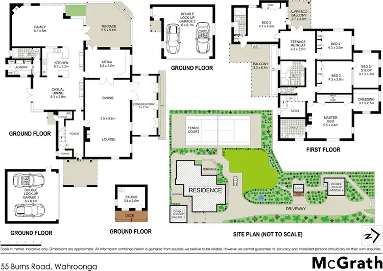 Floorplan of Homely house listing, 55 Burns Road, Wahroonga NSW 2076