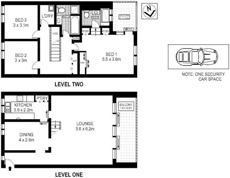 Floorplan of Homely apartment listing, 1111/73 Victoria Street, Potts Point NSW 2011