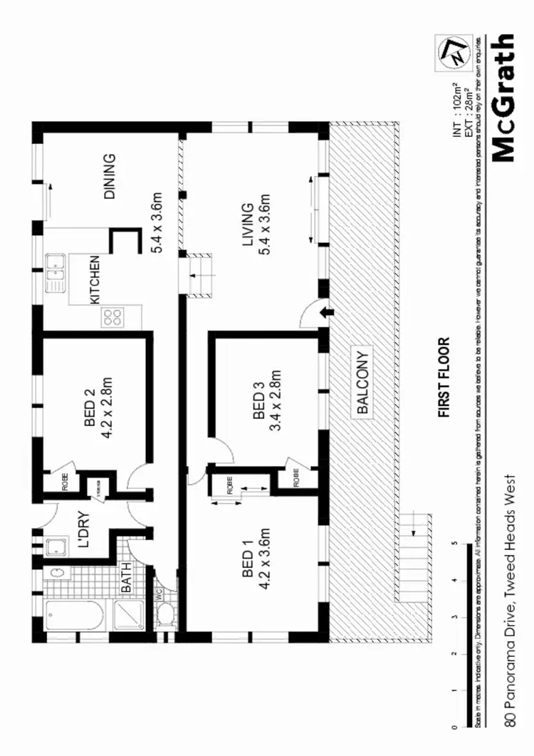 Floorplan of Homely house listing, 80 Panorama Drive, Tweed Heads West NSW 2485