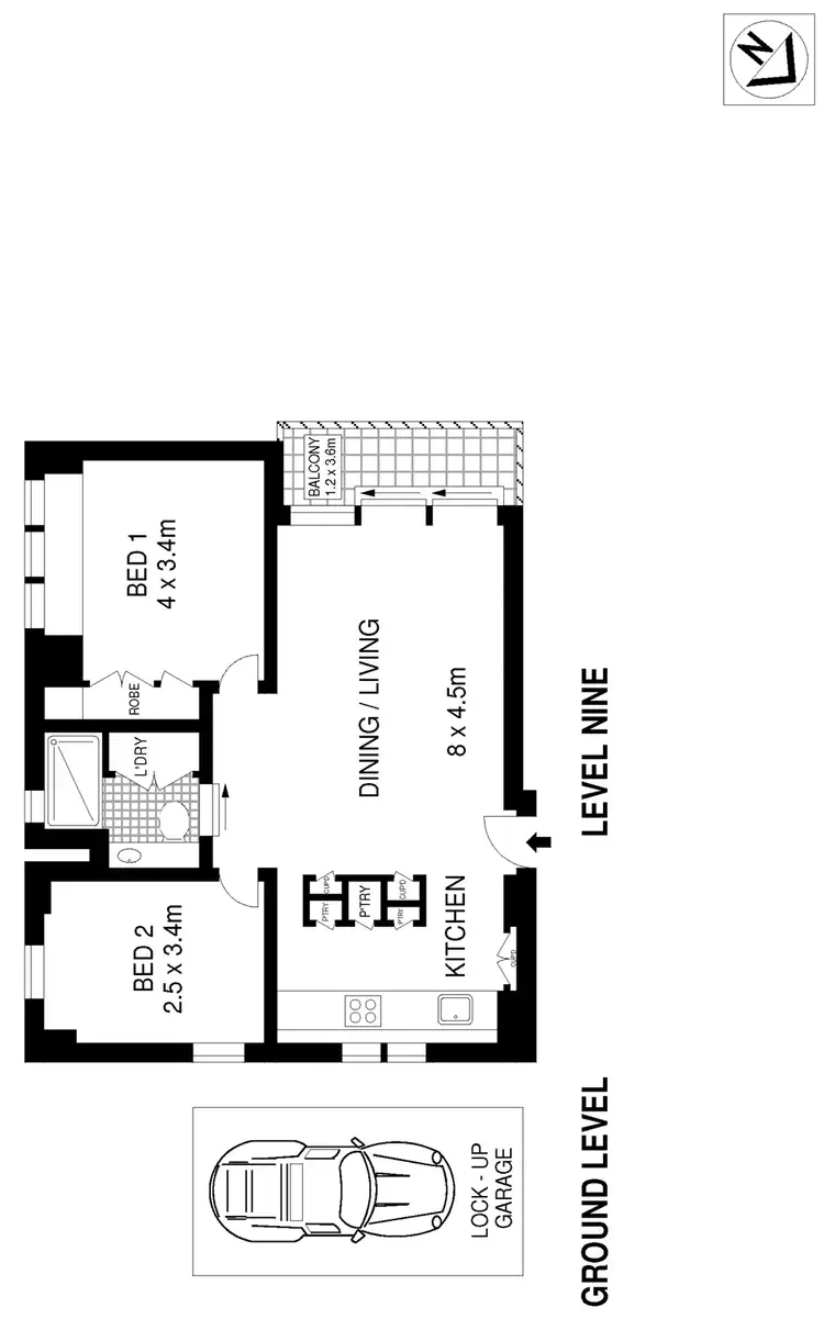 Floorplan of Homely apartment listing, 97/177 Bellevue Road, Double Bay NSW 2028