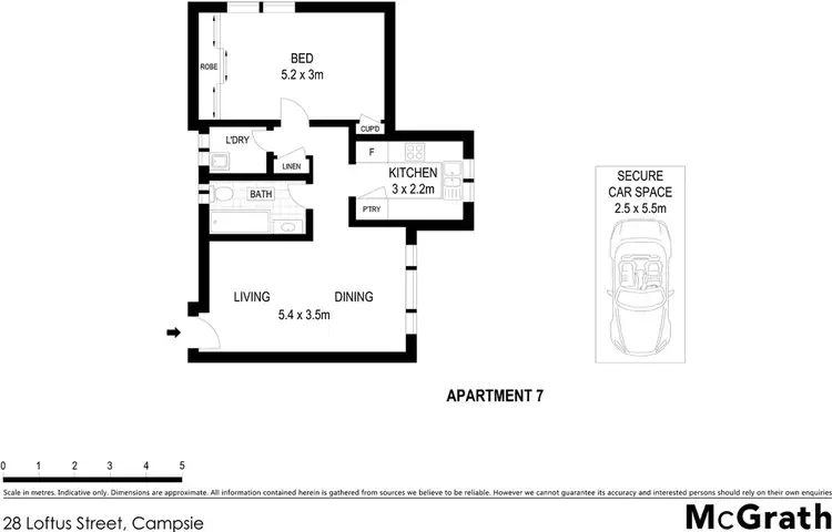 Floorplan of Homely apartment listing, 7/28 Loftus Street, Campsie NSW 2194