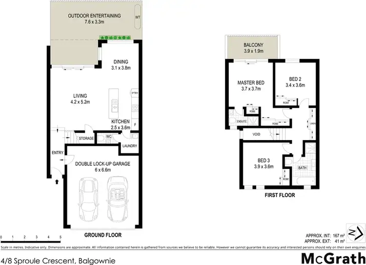 Floorplan of Homely townhouse listing, 4/8 Sproule Crescent, Balgownie NSW 2519
