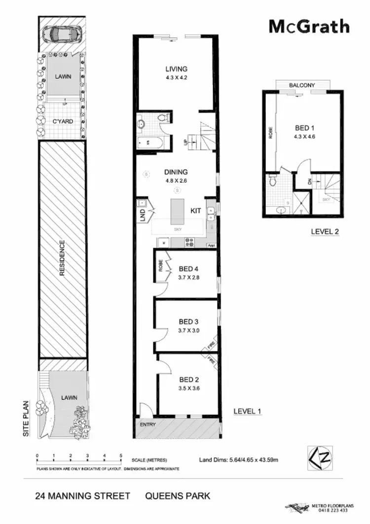 Floorplan of Homely house listing, 24 Manning Street, Queens Park NSW 2022
