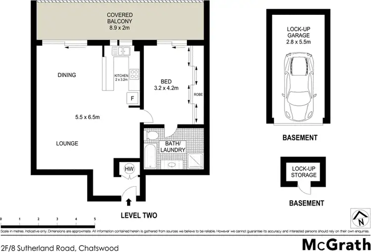 Floorplan of Homely apartment listing, 2F/8 Sutherland Road, Chatswood NSW 2067