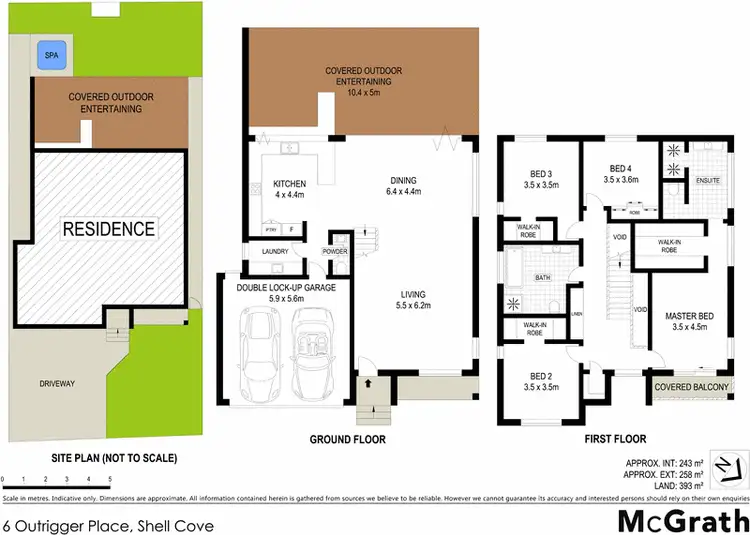Floorplan of Homely house listing, 6 Outrigger Place, Shell Cove NSW 2529