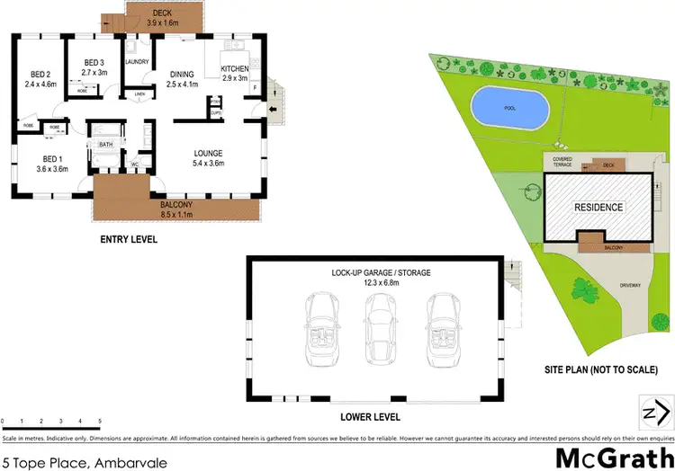 Floorplan of Homely house listing, 5 Tope Place, Ambarvale NSW 2560