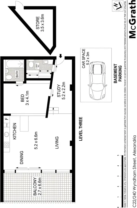 Floorplan of Homely apartment listing, C22/240 Wyndham Street, Alexandria NSW 2015