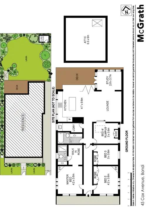 Floorplan of Homely house listing, 45 Cox Avenue, Bondi Beach NSW 2026