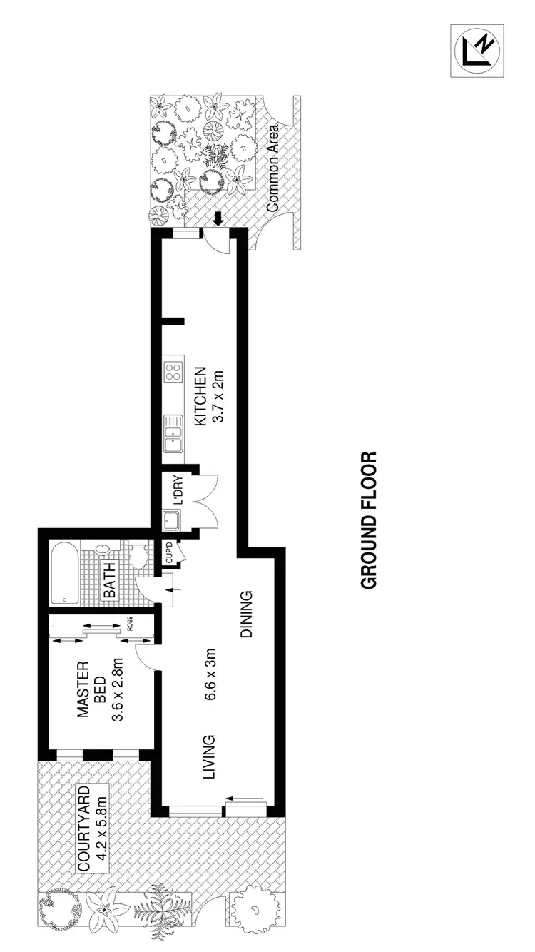 Floorplan of Homely apartment listing, 4/17 Lawrence Street, Alexandria NSW 2015