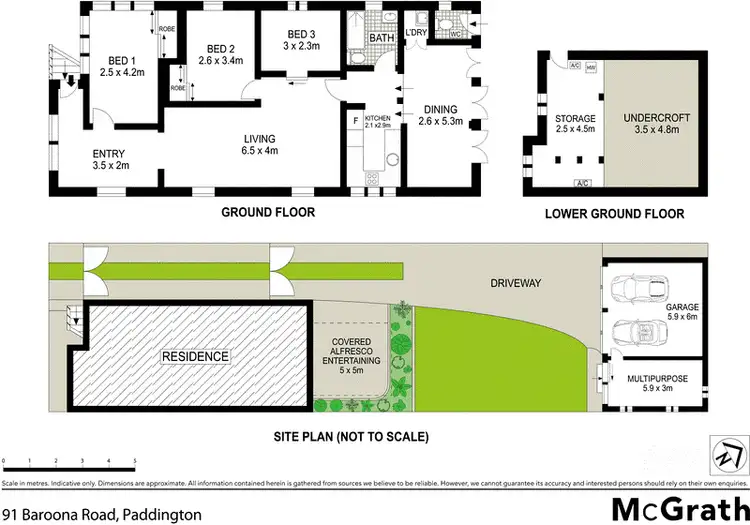 Floorplan of Homely house listing, 91 Baroona Road, Paddington QLD 4064