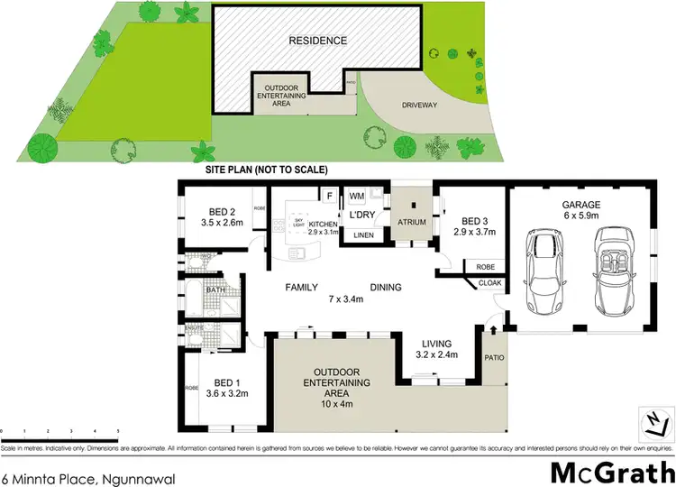Floorplan of Homely house listing, 6 Minnta Place, Ngunnawal ACT 2913