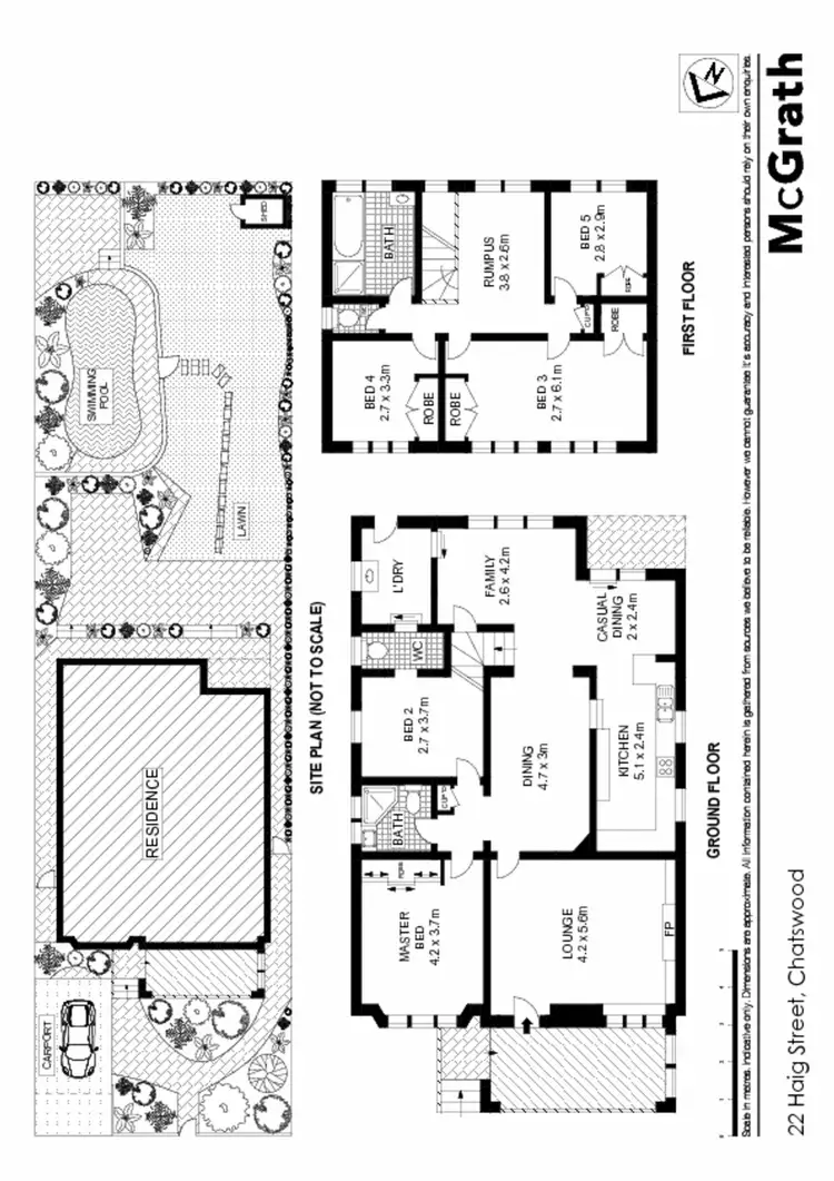 Floorplan of Homely house listing, 22 Haig Street, Chatswood NSW 2067