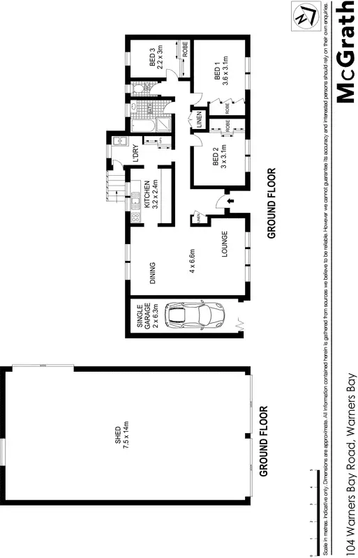 Floorplan of Homely rural property listing, 104 Warners Bay Road, Warners Bay NSW 2282