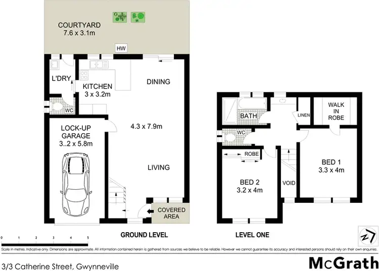Floorplan of Homely townhouse listing, 3/3 Catherine Street, Gwynneville NSW 2500