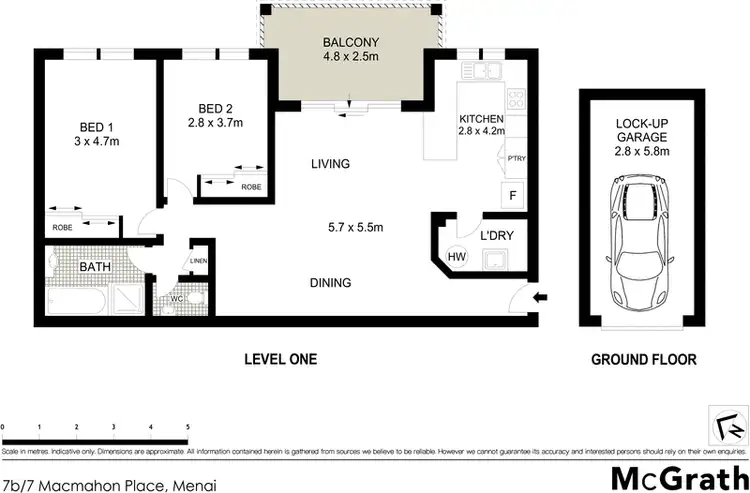 Floorplan of Homely apartment listing, 7B/7 Macmahon Place, Menai NSW 2234