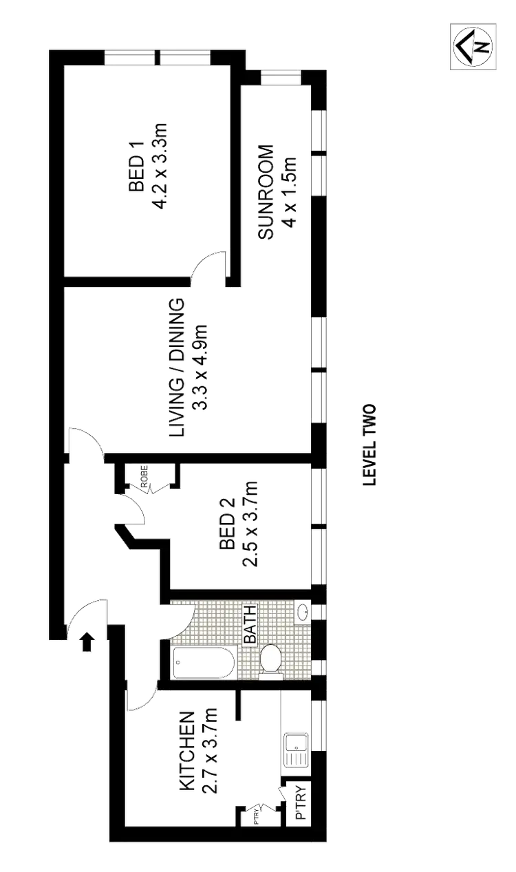 Floorplan of Homely apartment listing, 6/46 Birriga Road, Bellevue Hill NSW 2023